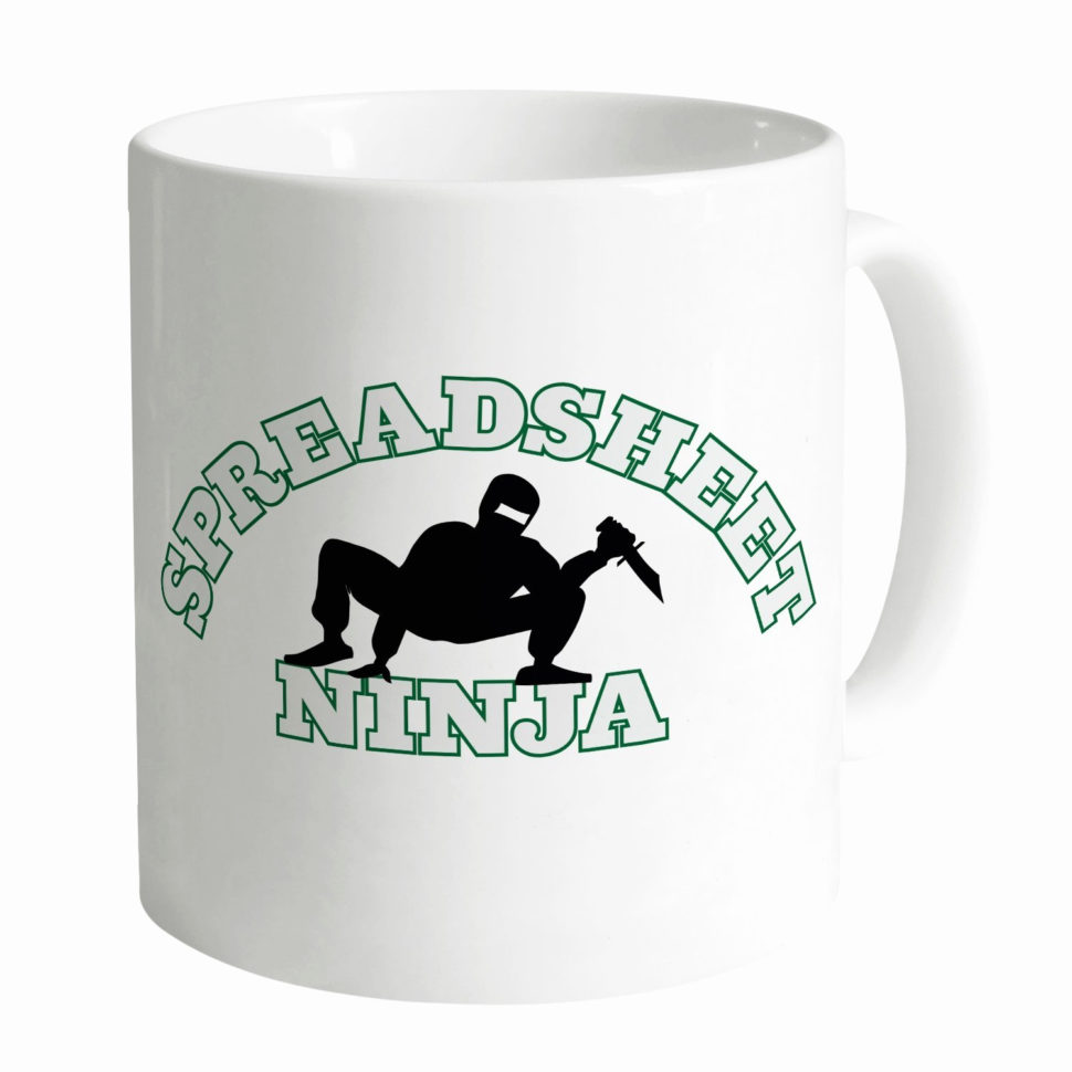 I Love Spreadsheets Mug Elegant Spreadsheet Ninja Mug Amazon Kitchen For Spreadsheet Mug