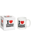 I Love Spreadsheets Mug | Iwoot Inside I Love Spreadsheets Mug