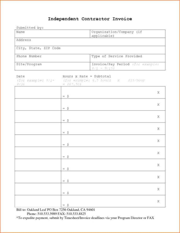 Independent Contractor Invoice Template Electrical Forms Beautiful And Independent Contractor Invoice Sample