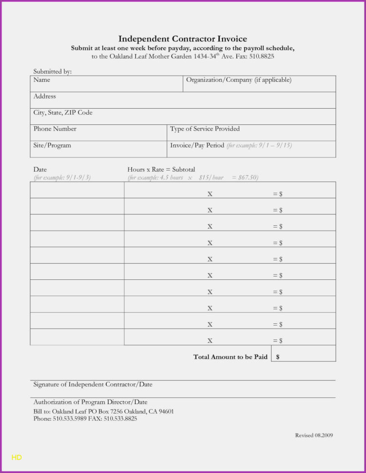 Independent Contractor Invoice Template Electrical Forms Beautiful Intended For Independent Contractor Invoice Sample