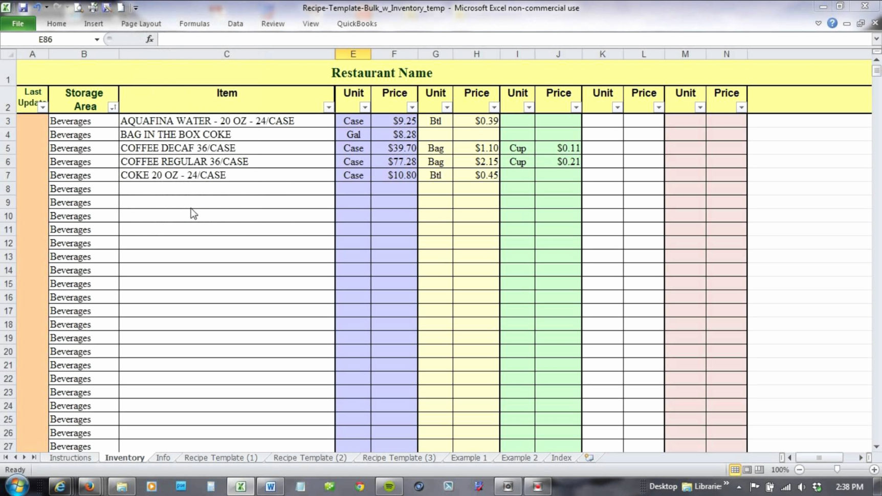 Inventory Management System In Excel Free Download — Db 8071