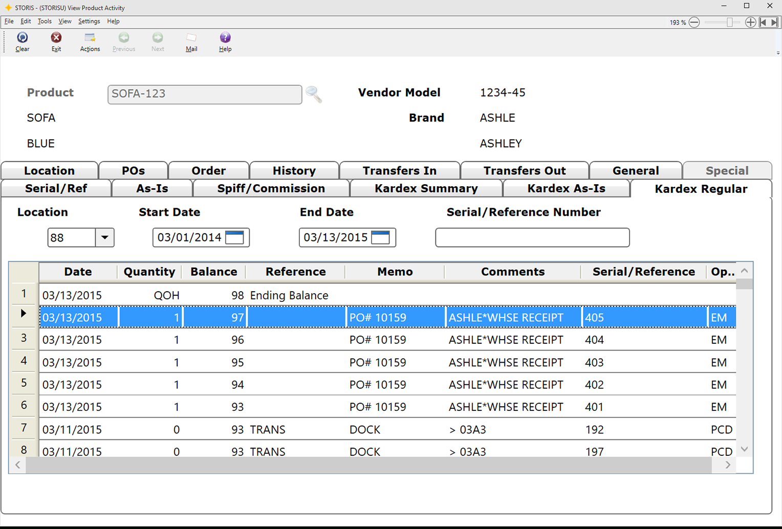 Inventory Management Software For Furniture Retailers | Storis With Furniture Inventory Spreadsheet