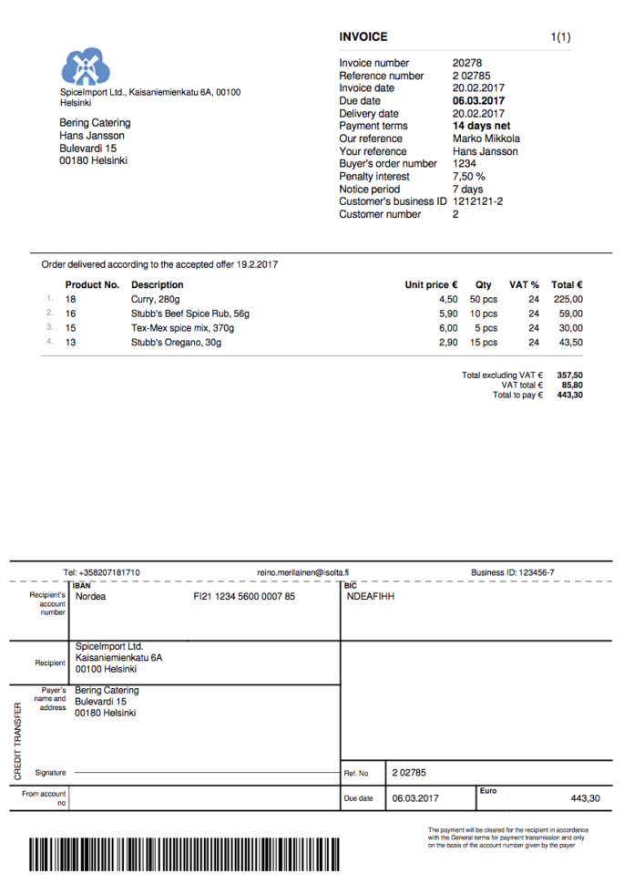 Invoice Example: This Is How A Proper Invoice Should Look Like   Isolta With Professional Invoice Template