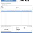 Invoice Sample Excel – Ninocrudele Invoice Templates Property Rental In Rental Invoice Template