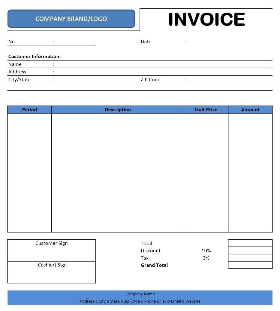 Invoice Sample Excel – Ninocrudele Invoice Templates Property Rental in Rental Invoice Template