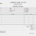 Invoice Shipping Extraordinary Shipping Invoice Example Zoro To Shipping Invoice Template