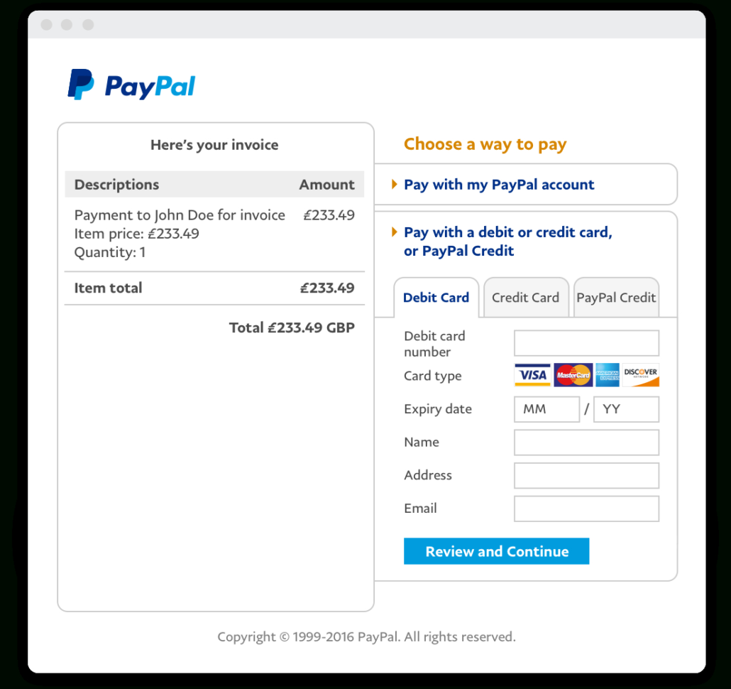 Invoice Templates   Invoice Generator | Paypal Uk And Paypal Invoice Template