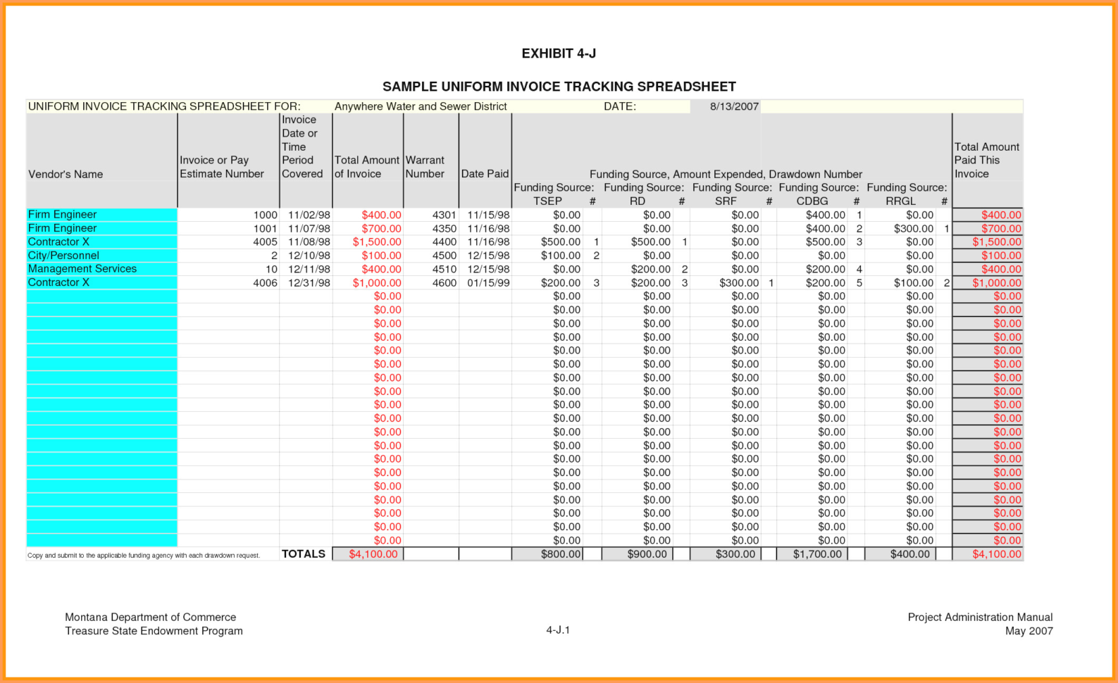 Invoice Tracking Spreadsheet Template 1   Colorium Laboratorium Inside Invoice Tracking Spreadsheet Template