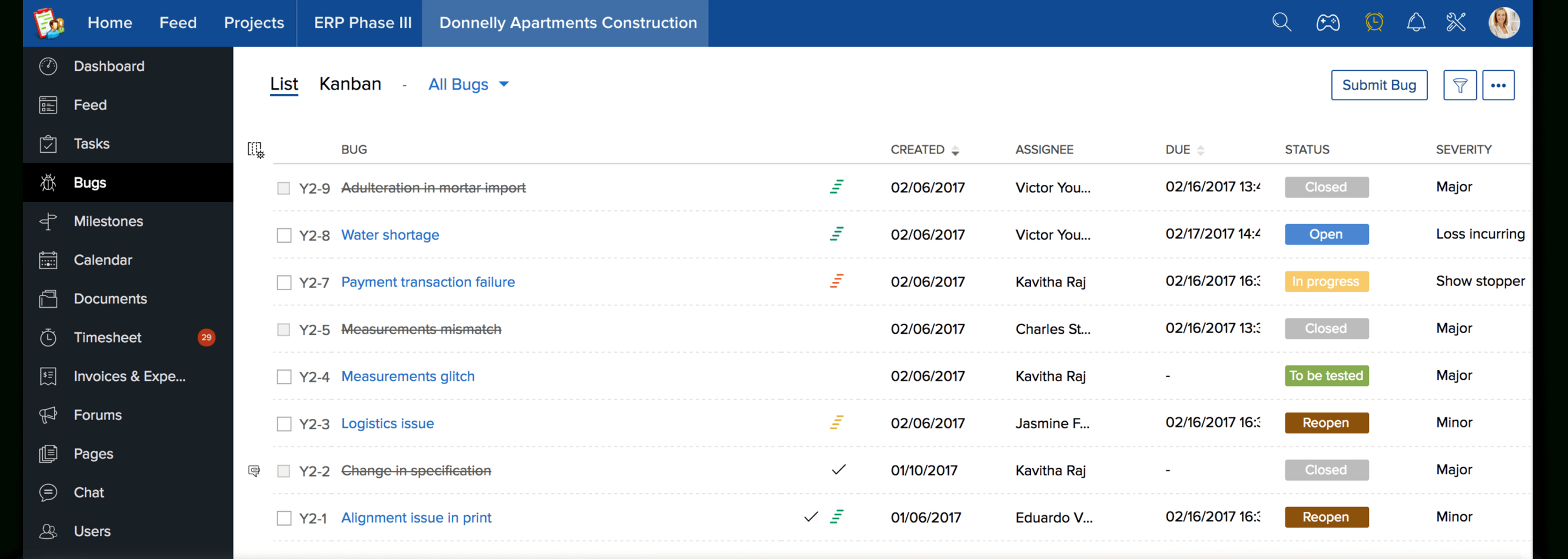 Issue Tracking Software | Zoho Projects Throughout Project Management Bug Tracker