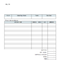 Job Invoicing Template With Job Invoice Template