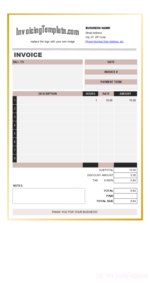 Labor Invoicing Sample In General Labor Invoice