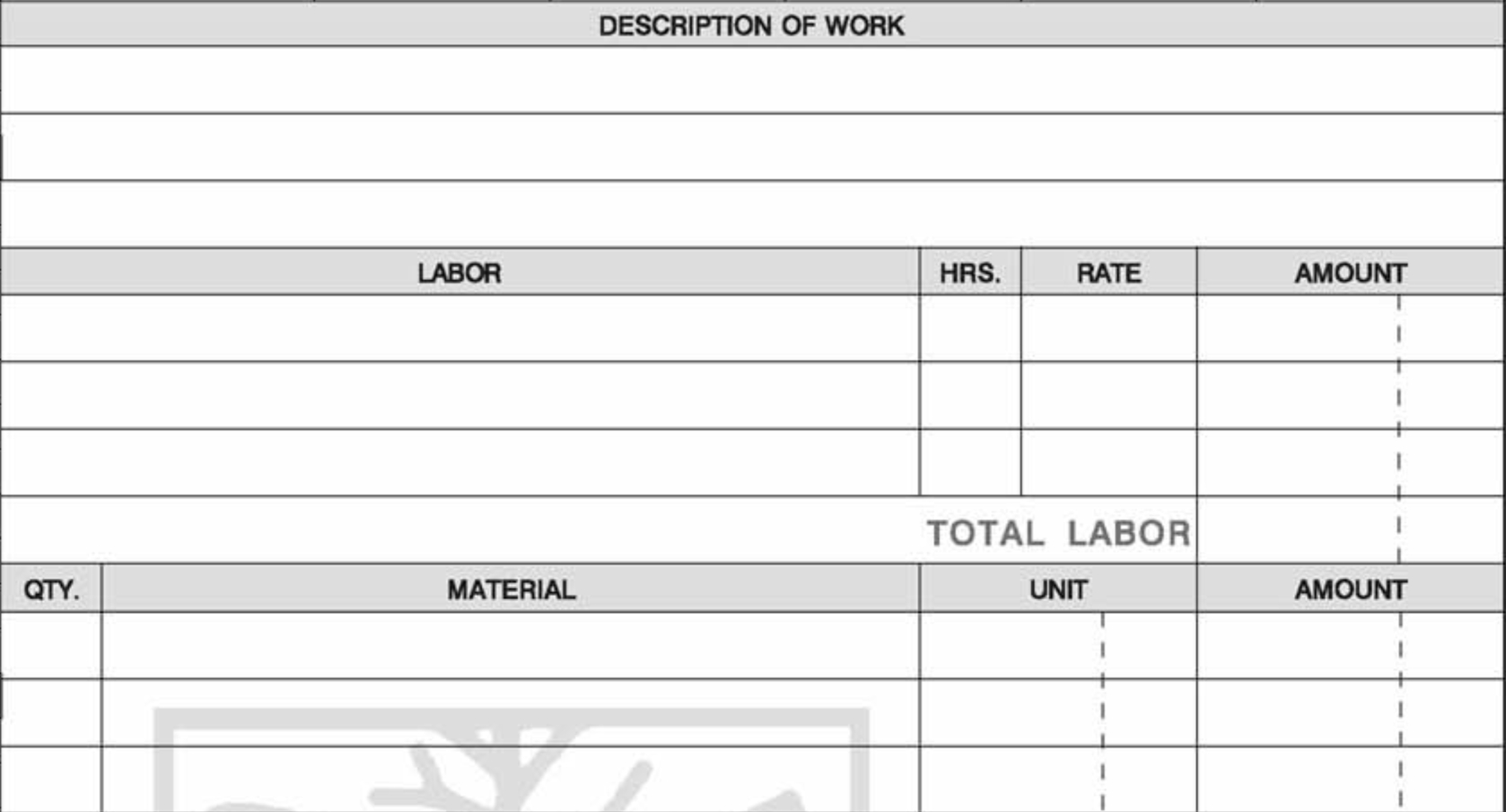 landscaping invoice form designing inside landscaping invoice template