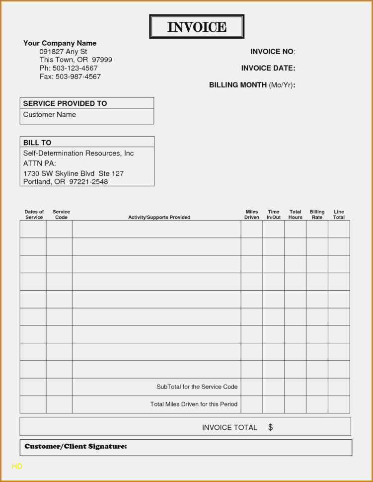 Lawn Care Invoice Template Pdf Elegant Billing Invoice Template Throughout Lawn Care Invoice Template