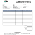 Makeup Artist Invoice Template Free   Los Angeles Portalen With Artist Invoice Samples
