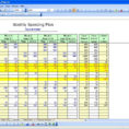 Making Budget Plan Worksheet Spreadsheet How To Create Using Excel Within How Do You Create A Spreadsheet