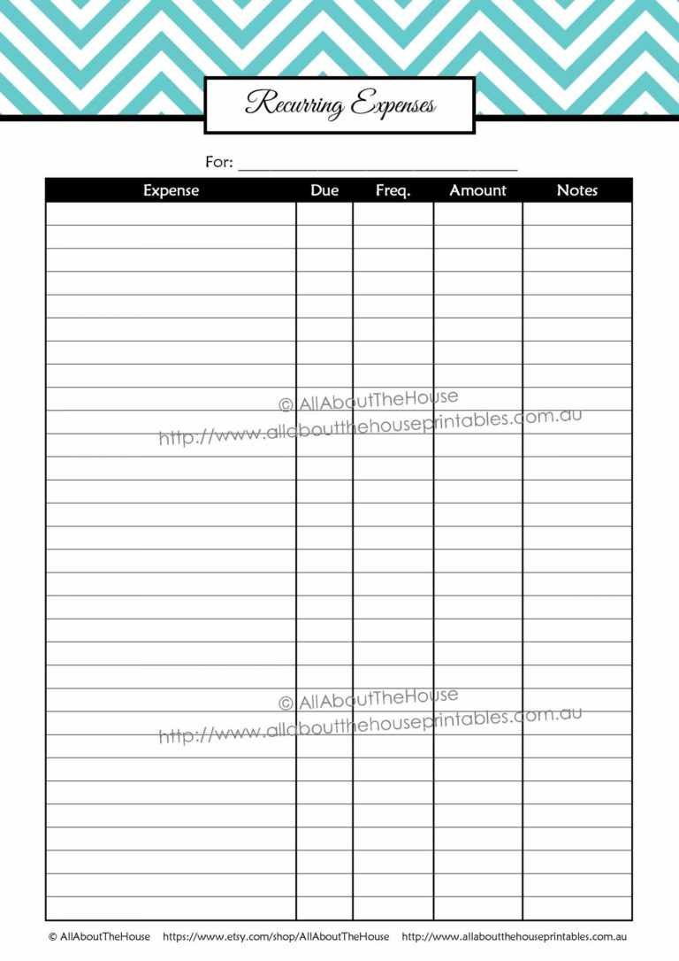 Manage My Bills Spreadsheet — db-excel.com