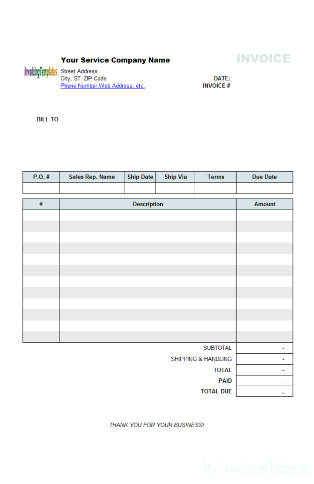 Medical Invoice Template (1) With Medical Invoice Template