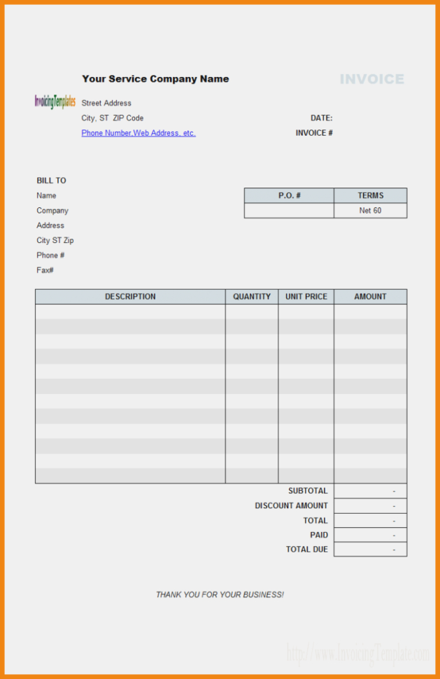 Medicalling Format Invoice Templates Template Excel Free Download Within Invoice Template Excel Free Download