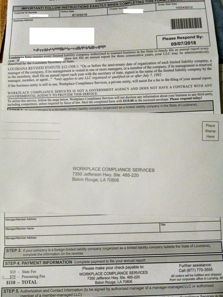 Misleading Annual Report And Compliance Solicitations | Cogency Global With Oregon State Business Registry