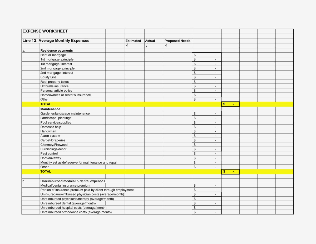 Monthly Business Expense Template Expenses Spreadsheet Sample With And Business Financial Spreadsheet Templates