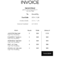 My Invoice Template. : Minimalism And Artist Invoice Samples