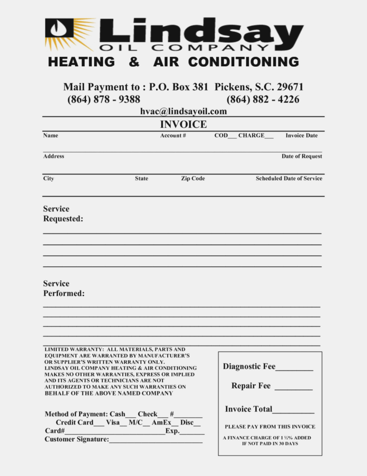Nice Hvac Service Invoice Template Free Images >> Invoicing Format With Hvac Invoice Template