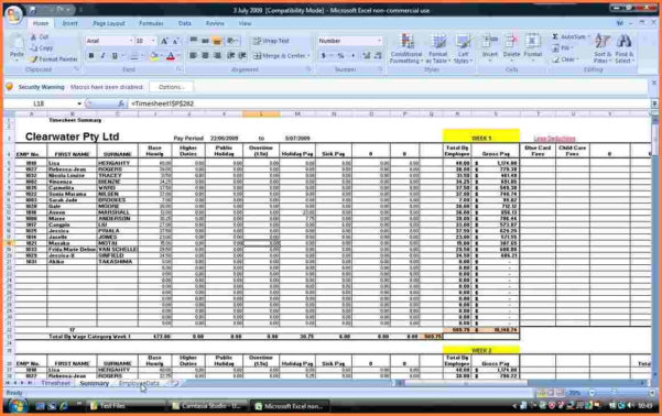 Payroll Spreadsheet Template Excel — db-excel.com