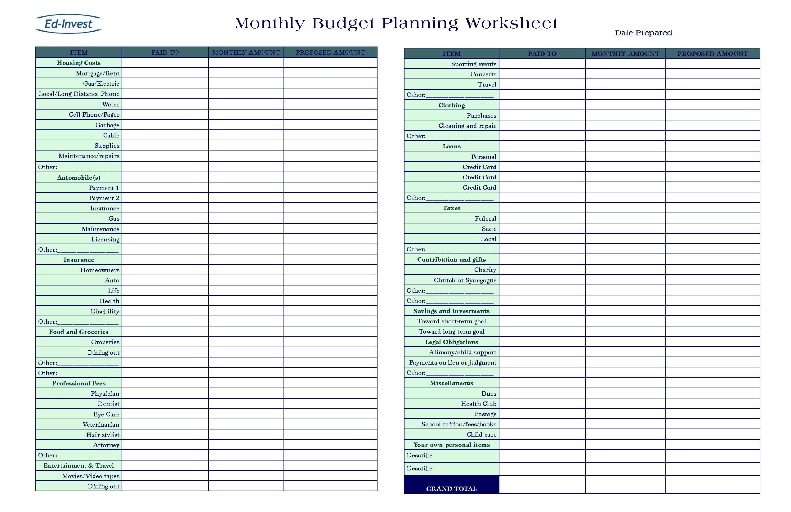 Personal Budget Spreadsheet Google Docs | Q O U N with Personal Budget Spreadsheets