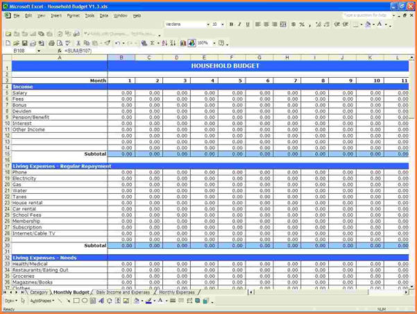 Personal Accounting Spreadsheet Template — db-excel.com