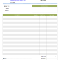 Pest Control Invoice / Work Order For Job Invoice Template
