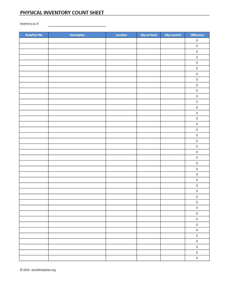 Physical Inventory Count Sheet Template | Excel Templates | Excel For Excel Spreadsheet Templates For Inventory Physical Inventory Count Sheet Template | Excel Templates | Excel For Excel Spreadsheet Templates For Inventory