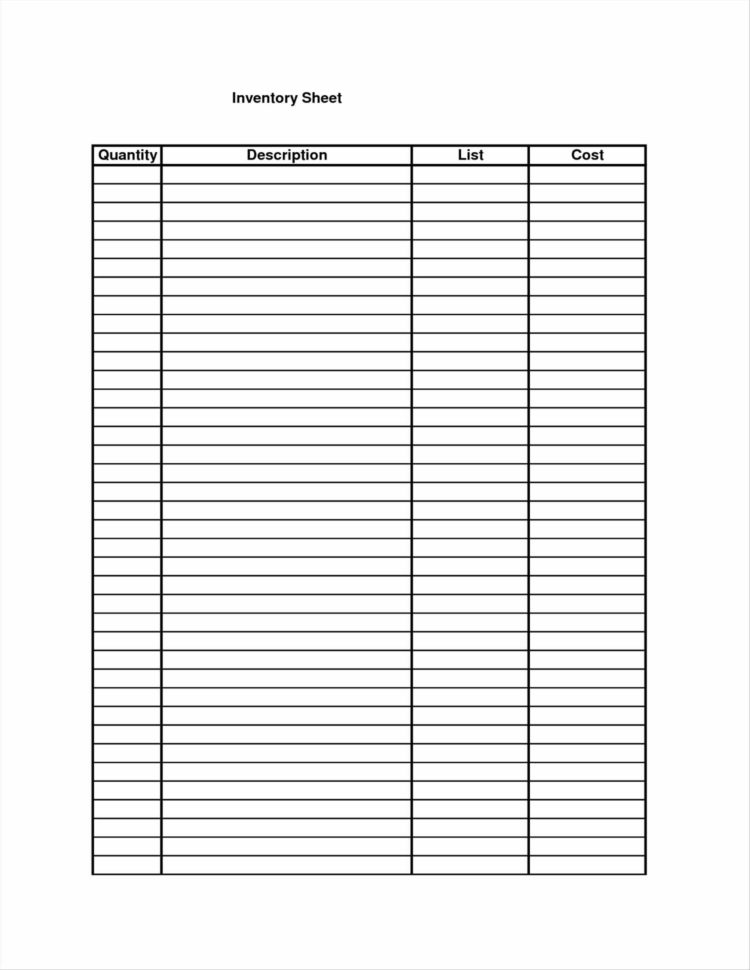 Physical Printable Inventory Spreadsheet Inventory Count Sheet with ...