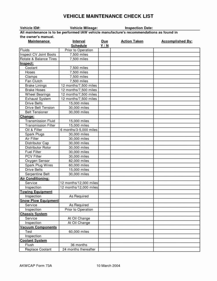 Preventive Maintenance Spreadsheet For Vehicle Sheet Example Of Within Preventive Maintenance Spreadsheet