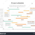 Project Plan Schedule Chart Timeline Gantt Stock Illustration Inside Project Timeline Schedule