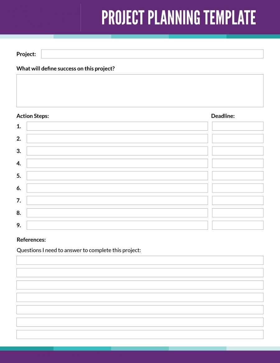 Project Planning Template Word – Thevillas.co With Planner Template Word To Project Management Timeline Template Word
