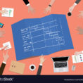 Project Timeline Schedule Concept Royalty Free Vector Image To Project Timeline Schedule