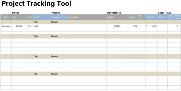 Project Tracking Spreadsheet Template Canoeontarioca Regarding inside Project Tracking Spreadsheet