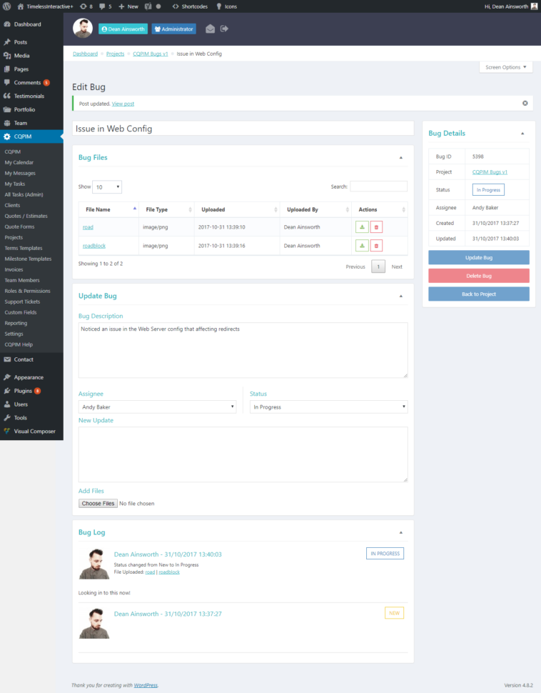 Projectopia Wp Project Management   Bug Tracker Add Onprojectopia With Project Management Bug Tracker