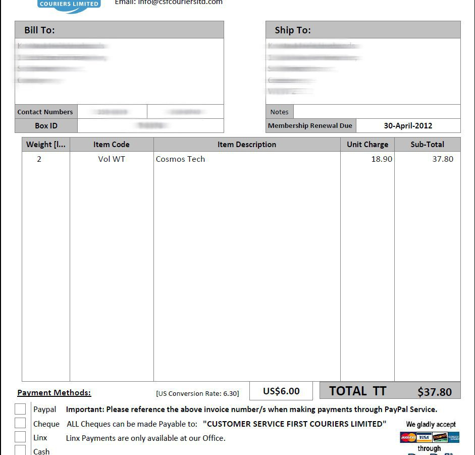 Create Invoice Template Quickbooks