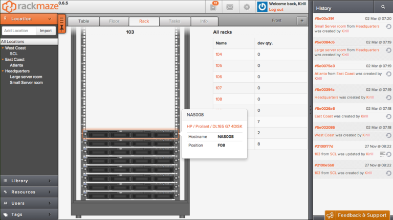 Rackmaze - Saas Datacenter Inventory Management Software with Data ...