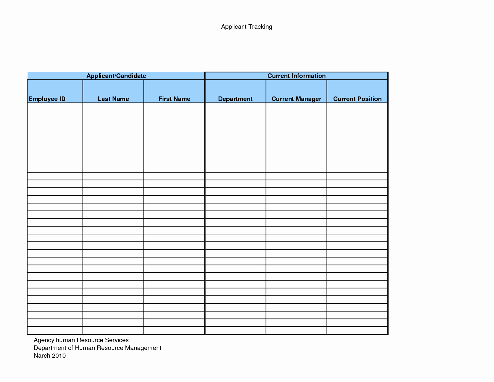 Recruitment Tracker Xls Luxury Daily Recruitment Report Template Within Applicant Tracking Spreadsheet