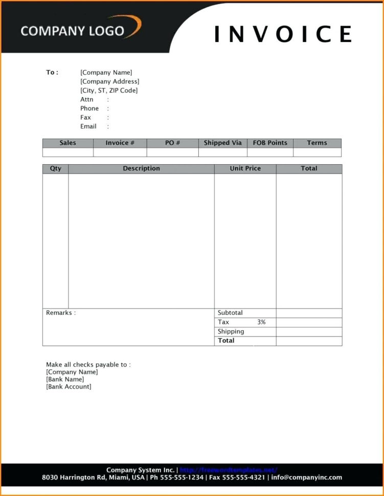 Rental Invoice Template Excel   Kairo.9Terrains.co With Rent Invoice Template