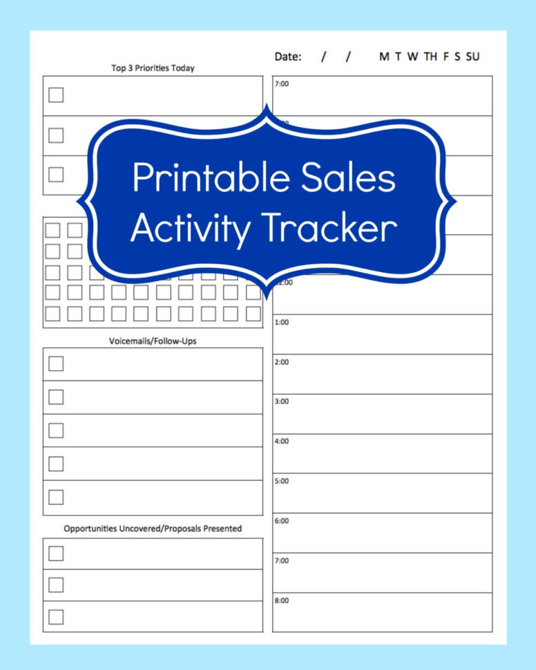 Sales Activity Tracker Daily Planner Cold Call Tracker | Etsy Inside Sales Call Tracker Spreadsheet