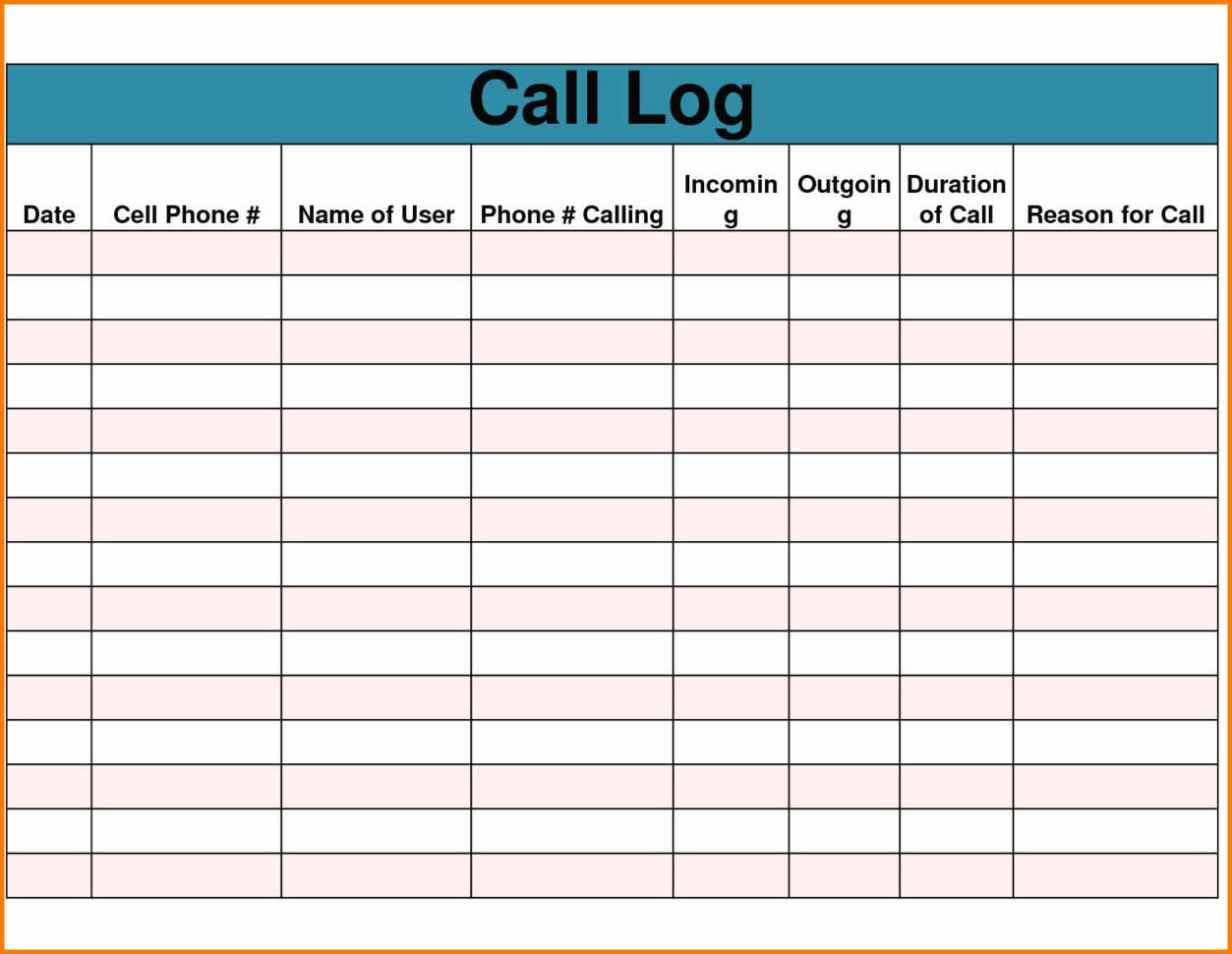 Sales Calls Tracking Template Unique Sales Calls Tracking Template To Sales Call Tracker Template