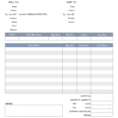 Sales Invoice Template Within Invoice Template Excel Free Download