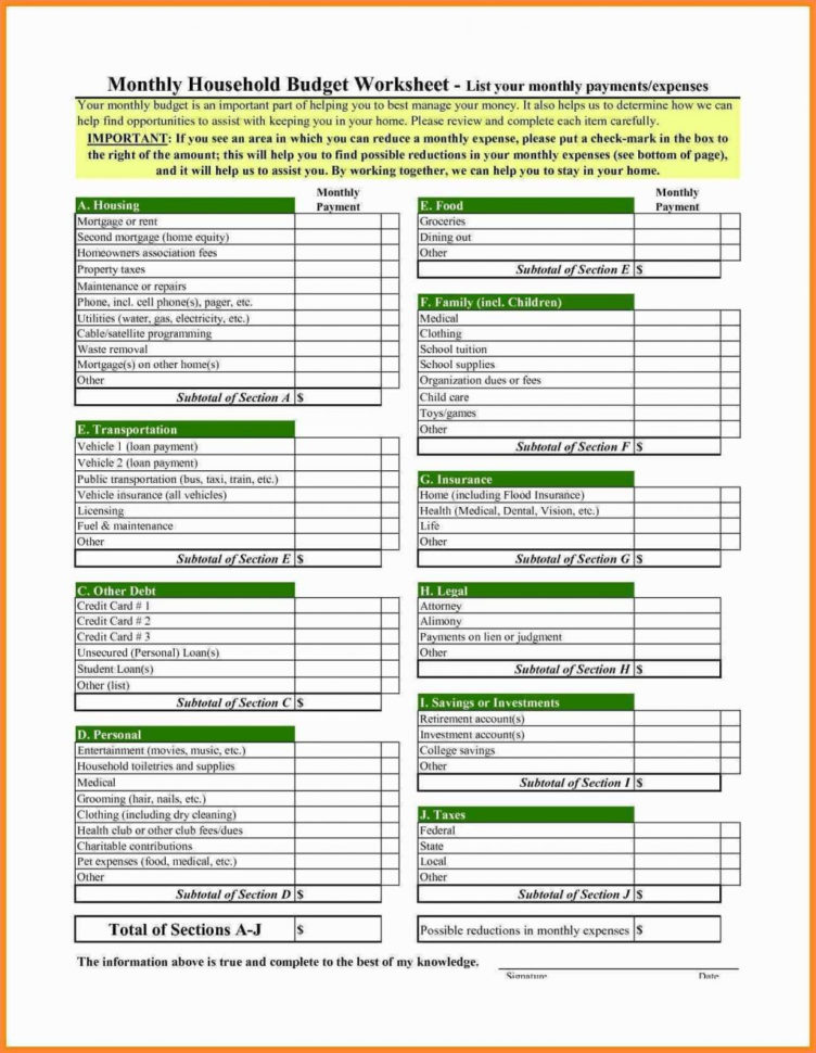 Sample Excel Spreadsheet Household Budget Example Of Home Sheet And Spreadsheet For Household Budget