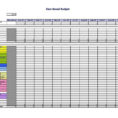Sample Excel Spreadsheet Templates Example Of Student Budget Inside Budget Template Excel
