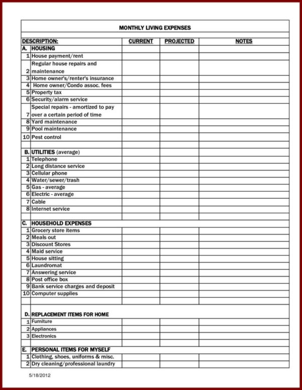 Cleaning Business Expenses Spreadsheet — db-excel.com