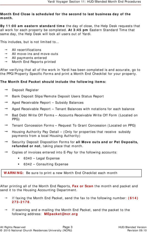Section 11: Month End Procedures Pdf And Month End Accounting Checklist Template Section 11: Month End Procedures Pdf And Month End Accounting Checklist Template