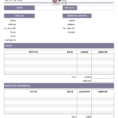 Service Invoice Template To Catering Service Invoice
